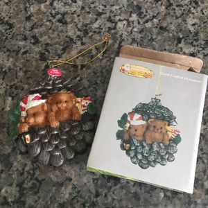 9 Left X-Mas Bear Ornaments 1997